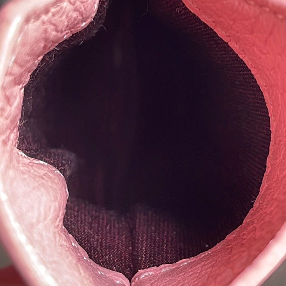 BURBERRY LIKE NEW CARD HOLDER POUCH PINK LEATHER - Picture 7 of 8